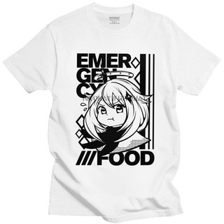 Male Genshin Impact Emergency Food Paimon T Shirt Short-Sleeve Cotton Tshirt Kawaii T-shirt Japan Anime Game Tee To_03