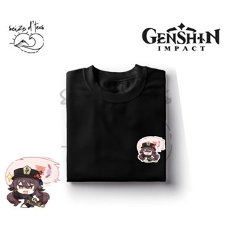 SDT Seize D Tees - Genshin Impact Hu Tao Ghost Chibi Customized Shirt Unisex T-shirt_03