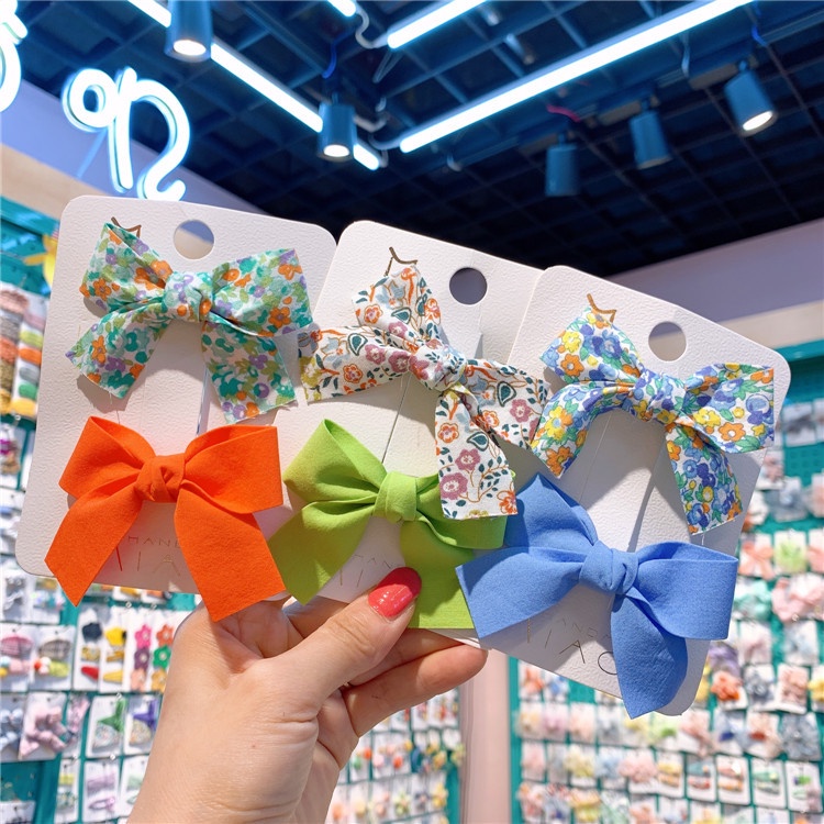 พร้อมส่ง กิ๊บติดผม กิ๊บโบว์ เซ็ต 2 ชิ้น