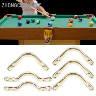 Zhongcheng Tec 6 ชิ้นบิลเลียดมุม 4 นิ้วโต๊ะพูลกระเป๋าวงเล็บชุดอุปกรณ์เสริมสำหรับถุงตาข่ายเว็บ