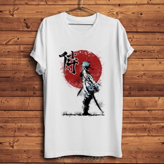 เสื้อยืดลําลอง แขนสั้น คอกลม พิมพ์ลายอนิเมะ Samurai Descendant Sakata Gintoki GINTAMA สไตล์สตรีท สําหรับผู้ชาย และผ_08