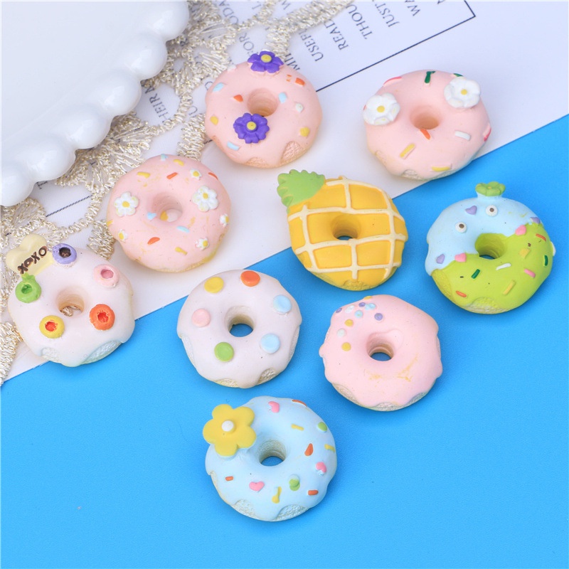 สับปะรดน่ารัก Jibits croc Doughnut Jibbits Daisy Jibitz Crocks Wave Point croc Charm สําหรับผู้หญิงอุปกรณ์รองเท้าตกแต่ง