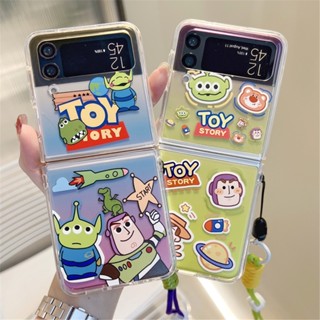 เคสโทรศัพท์มือถือแบบแข็ง หนา กันกระแทก ลาย Toy Story สําหรับ Galaxy Z Flip 4 5G Z Flip 3