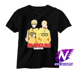 เสื้อยืด พิมพ์ลาย Saitama And genos one punch man สําหรับเด็ก_09