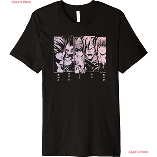 Appes Store Cartoon Death Note 5 Panel Faces Premium T-Shirt เสื้อยืดอนิเมะญี่ปุ่น_12