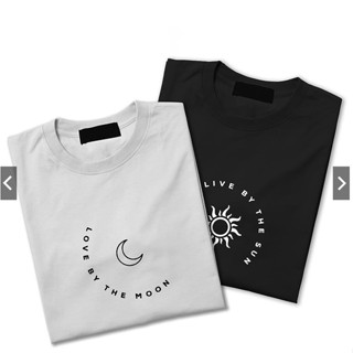 LOVE BY THE MOON - LIVE BY THE SUN | Couple Shirt | Aesthetic Unisex T-shirt | Minimalist Mens Tee_02