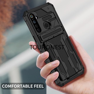 เคส Oppo Realme C31 เคส Realme C35 เคส Realme C3 เคส Realme 5 Case Realme C12 Case Realme C15 Case Realme C25 C25S Bracket Card Slot Hybrid Armor Holder Phone Case โทรศัพท์กันกระแทก ทรงเกราะไฮบริด พร้อมช่องใส่บัตร สําหรับ กระเป๋าใส่เหรียญ กระเป๋าใส่เหรียญ