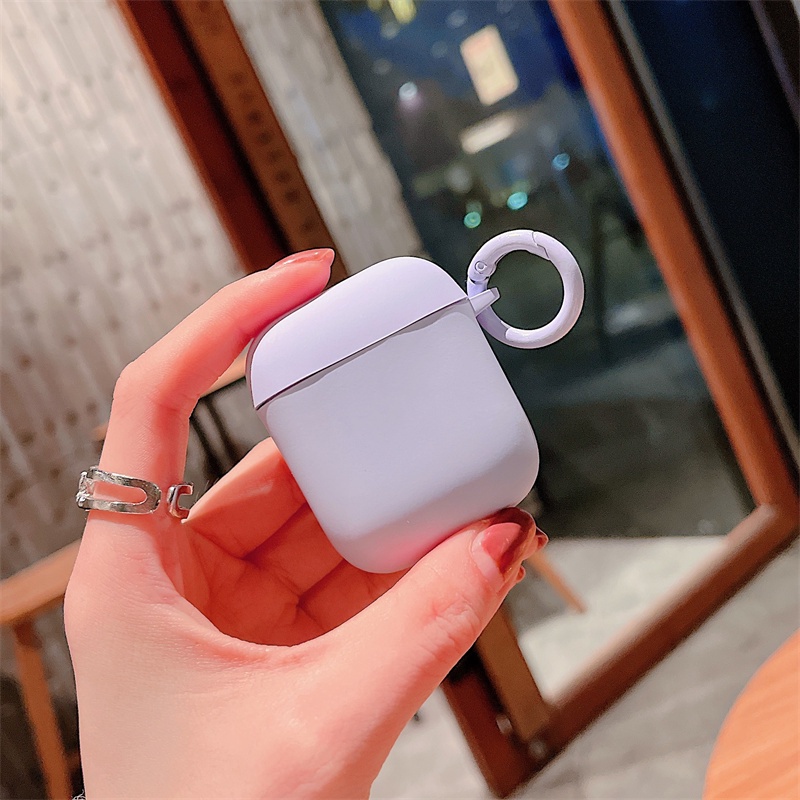 สต็อกพร้อม!สําหรับ QPLUS TWS BT12 กรณีสีม่วงเรียบง่ายสําหรับ QPLUS TWS BT12 ปลอกหูฟังแบบนุ่มฝาครอบ