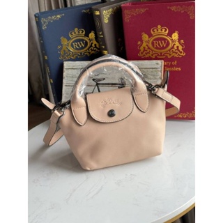 📮@2,190.-🔥🔥Chinese New Year Sale 9 % +🚛 ส่งฟรี EMS 🚛🔥🔥💯Longchamp LE PLIAGE CUIRTOP HANDLE BAG XS