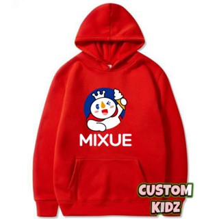 เสื้อกันหนาว มีฮู้ด ลาย MIXUE ICE CREAM GAME ROBLOX สําหรับเด็ก