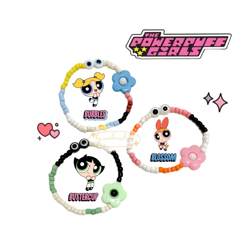 POWER Puff BRACELET / INSPIRED BRACELET BY POWER PUFF / BEADS BRACELET