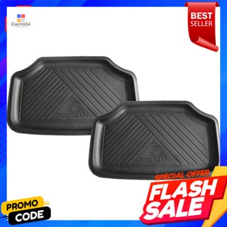 CAP ถาดยางปูพื้น แคป LEOMAX รุ่น BUDDY-CAB (แพ็คคู่) สีดำLEOMAX CAP rubber floor tray model BUDDY-CAB (twin pack) black