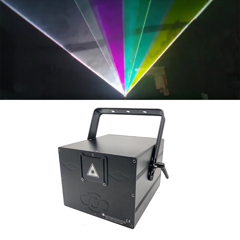 High Bright 3000mw RGB 3 IN 1 Scan Beam Line แสงเลเซอร์ DMX 512 ควบคุม Dj เลเซอร์สําหรับ KTV Night Club Disco Party