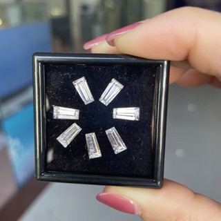 tapper moissanite diamond ดอกแตปเปอร์ เพชรโมอิส ตัดบาแก็ต D / VVS1