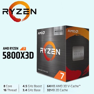 CPU (ซีพียู) AMD RYZEN 7 5800X3D 3.4 GHz (SOCKET AM4) ประกัน 3 ปี