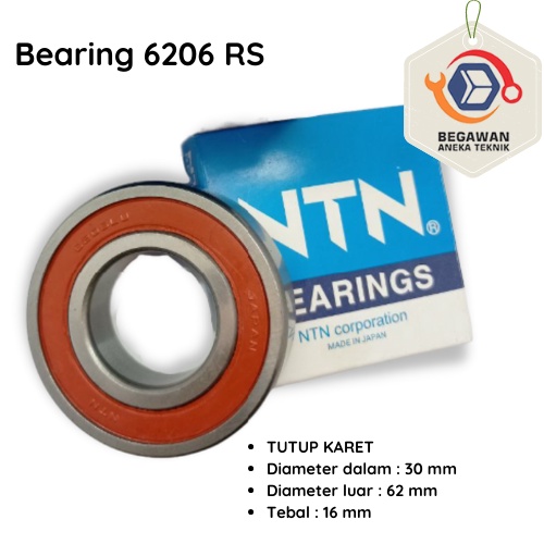 แบริ่ง 6206 2RS NTN*