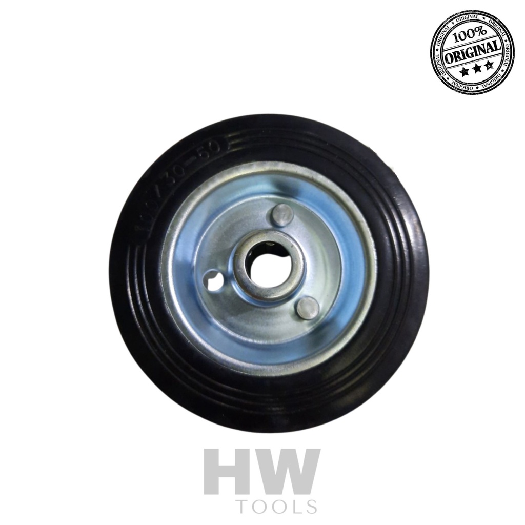 4" RUBBER TROLLEY WHEELS เฉพาะยาง LORI TROLLEY CART FLAT WHEELS