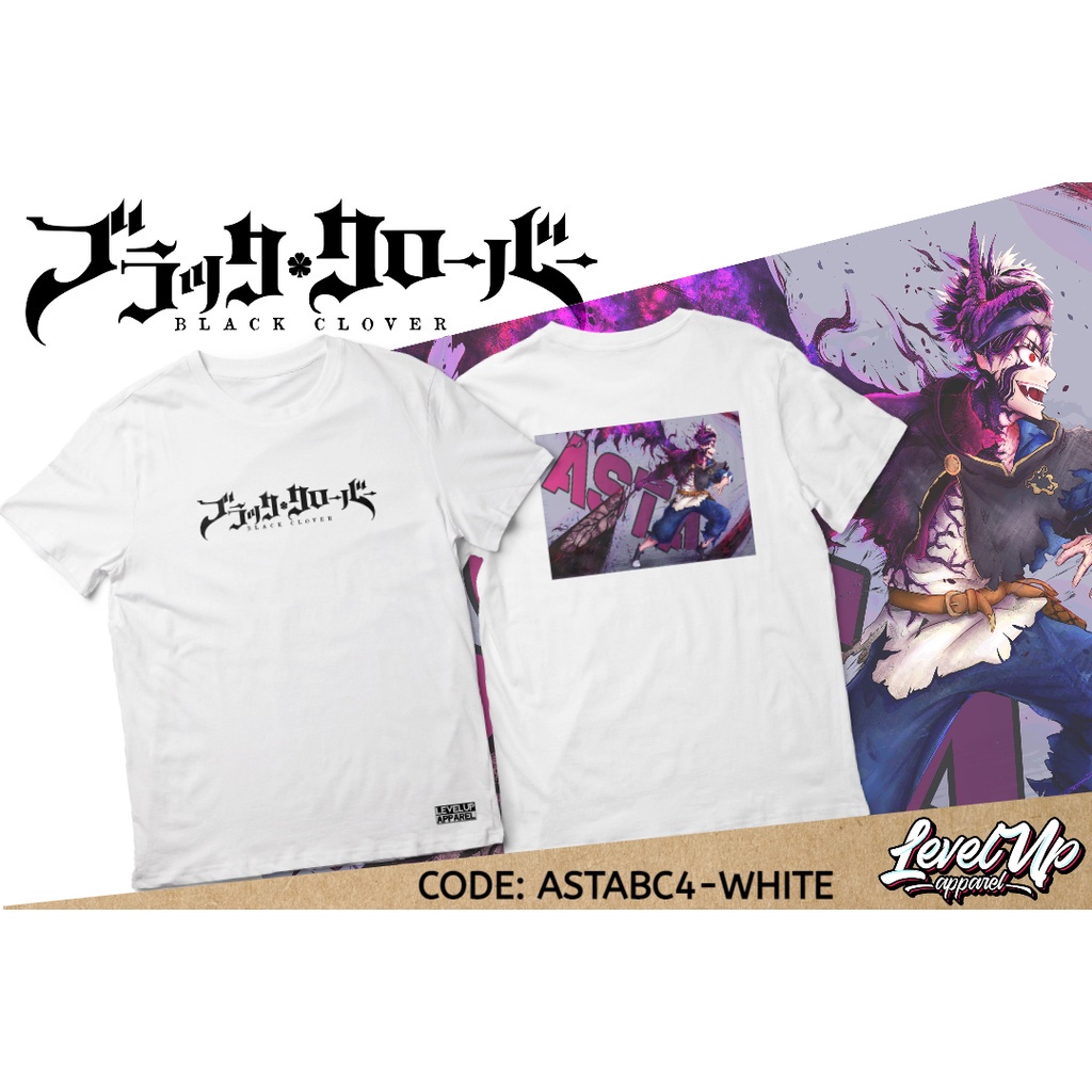 Anime Shirt ASTA Black Clover Tshirt For Men