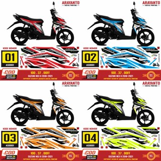 สติกเกอร์ ลายกราฟฟิค Suzuki Nex II AS0001 2018-2021