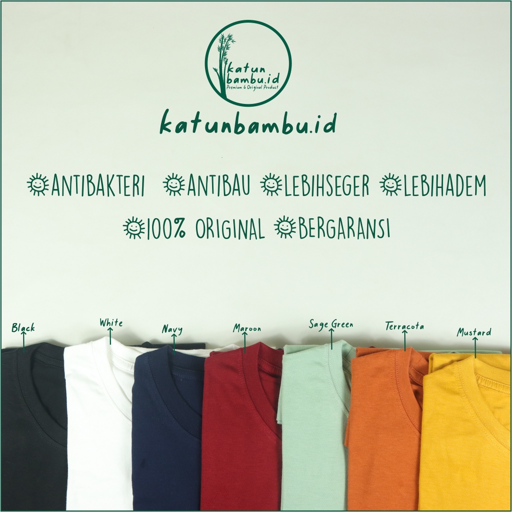 เสื้อยืด KATUN Plain Cotton Bamboo 24s คอตตอนแบมบู รับประกันเดิม