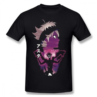 Crop Tops-Men T-Shirt Comfort Black Clover Asta Anime Pure Cotton Clothes_01