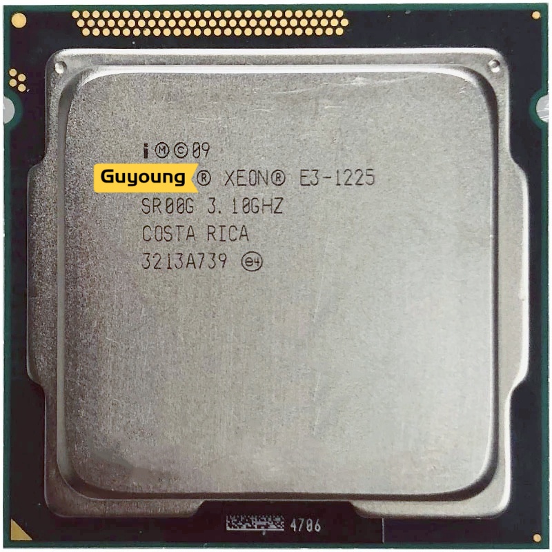 โปรเซสเซอร์ CPU Xeon E3-1225 E3 1225 3.1 GHz 6M 95W LGA 1155 ใช้แล้ว