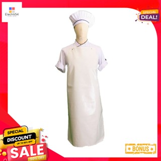 เอโร่ชิ้นaroPVC 26x40ผ้ากันเปื้อนPVCขนาดนิ้ว สีขาวแพ็ค2 ชิ้นaroPVC #White Apron26x40"x2