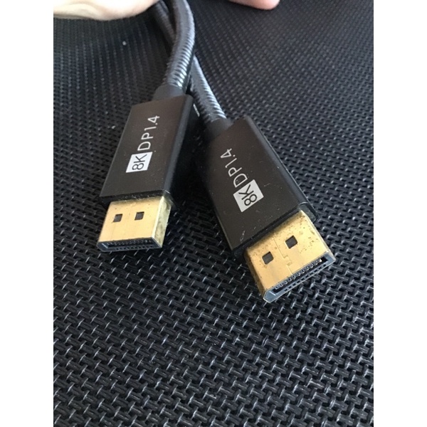มือ2 สภาพดี length 1m Displayport Cable 1.4, 8K DP  [8K@60Hz, 4K@144Hz, 1080P@240Hz],  HBR3, 32.4Gbp