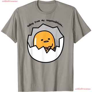 เสื้อยืดพิมพ์ลายแฟชั่น Gudetama The Lazy Egg Hiding From Responsibilities ริลักกูมะ เสื้อยืดผู้หญิง เสื้อยืดผู้ชาย _07