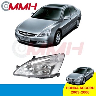 หลอดไฟหน้ารถยนต์ Honda accord (2003-2007) SDA 2.0 2.4 VTi VTi-L Sedan ไฟหน้าสำหรับ ไฟหน้า โคมไฟหน้า ไฟหน้า​โปรเจค​เตอร์​ โคมไฟหรถยนต์ เลนส์กระจก headlamp headlight front light lens