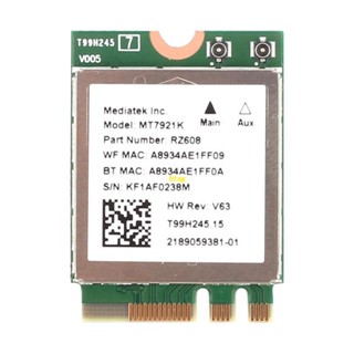 Bt การ์ด wifi ไร้สาย Wi-Fi 6E BT5.2 สําหรับ M.2 2230 Tri-Band Expands wifi 802.11ax ac MT7921K wifi 6E สําหรับ PC Lap