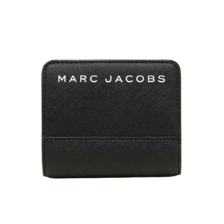 🛒พร้อมส่ง🛒MARC JACOBS กระเป๋าสตางค์ BRANDED SAFFIANO SLGS MINI COMPACT WALLET M0015163 สีดำ🖤