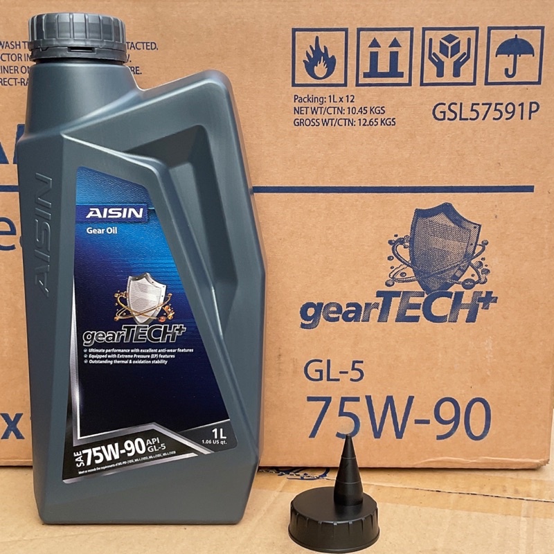 น้ำมันเกียร์ 75W-90 เกียร์ธรรมดา สังเคราะห์100 API GL-5 ขนาด 1 ลิตร
