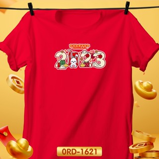 ใหม่! เสื้อตรุษจีน เฮงเฮง เสื้อยืดสีแดงผ้าTK สวยปัง รหัส 0RD-1620-1622