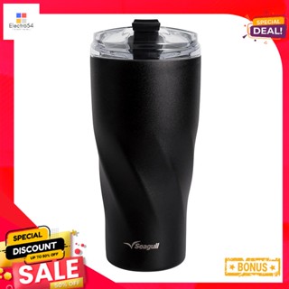 ซีกัลVacuumMug 0.6แก้วน้ำสุญญากาศทวิสต์ล็อคลิตร สีดำSeagullTwistLock VacuumMug L 0.6Black