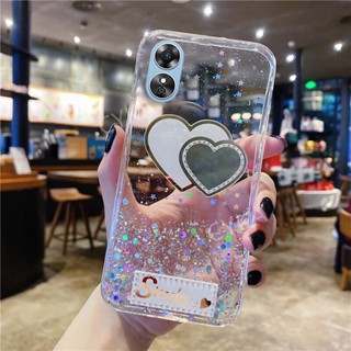 เคสโทรศัพท์มือถือแบบนิ่ม TPU ใส แต่งกลิตเตอร์ดาว ไล่โทนสี สําหรับ OPPO A78 5G A78 2023 A78 5G