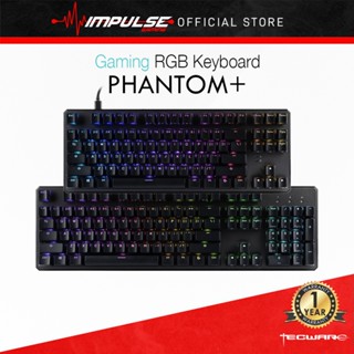 Tecware คีย์บอร์ดเกมมิ่ง Phantom + RGB TKL / คีย์บอร์ดเชิงกลมาตรฐาน