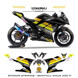 สติกเกอร์ NINJA250 FI SEMIFULL NINJA 250 FI MOTIF 20 ROSSI SEMI FULL NINJA FI NINJA 250 FI DECALS NINJA250FI STICKER NINJA STICKER 250 FI LIST Pole DECAL Stickerku