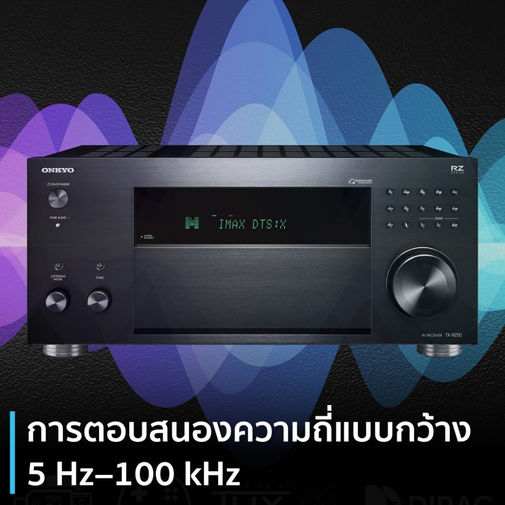ฟรีค่าส่ง ONKYO TX-RZ50 AV Receiver 9.2CH รองรับ THX Certified รองรับกำลังขับ 250 W/CH (สินค้าของแท้ 100% ศูนย์ไทย)