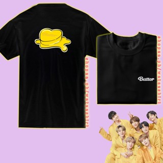 KPOP Bangtan Butter S/S T-Shirt Black Outfit / Army Merch Shirt