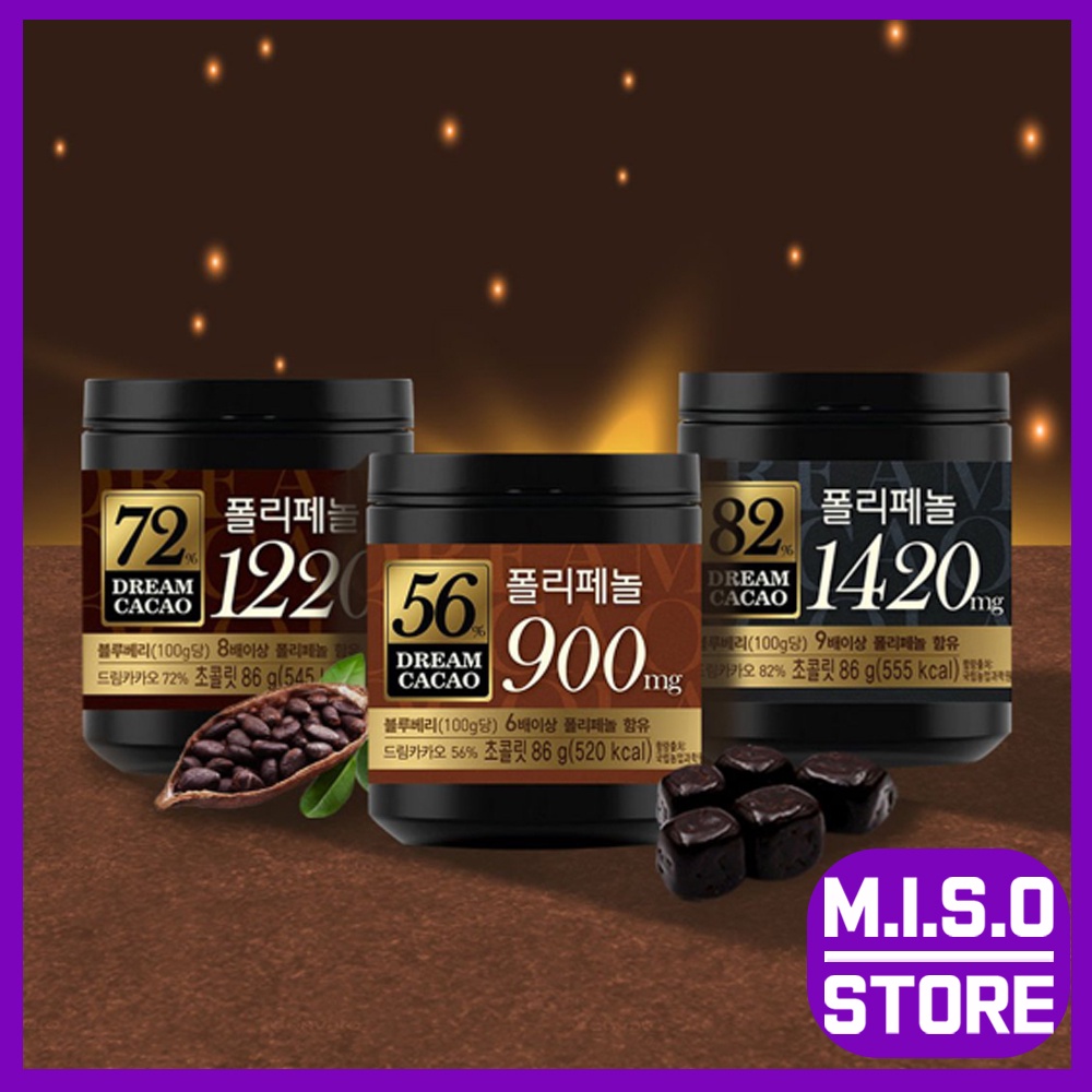 [Lotte] Dream cacao 82%, 72%, 56% ช็อกโกแลตเกาหลี (Dream cacao)