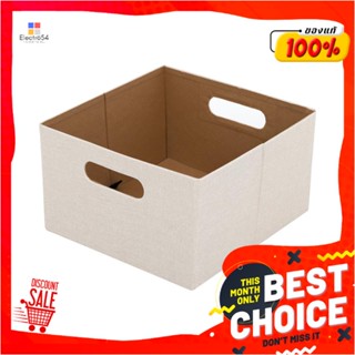 FOLDABLE กล่องผ้าพับ STACKO HOME 25x27x15.5 ซม. ไซซ์ S สีครีมFOLDABLE FABRIC STORAGE BOX STACKO HOME S 25X27X15.5CM CRE