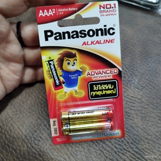 panasonic alkaline ขนาด AAA ถ่ายไฟถ่าย จำนวน 2 ก้อน