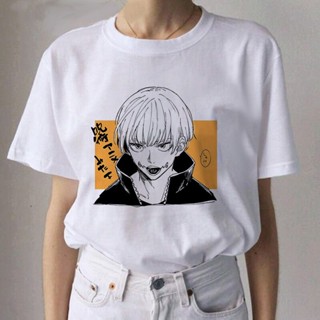 Jujutsu Kaisen Designs Printed White T-Shirt Cartoon Anime for Women/Men Oversized 2021 Clothes_02