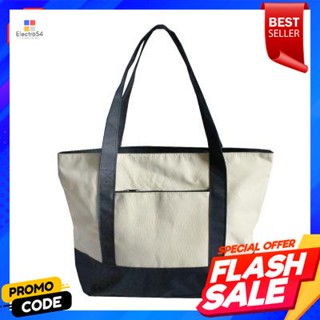 Time กระเป๋าผ้าสะพายข้าง Day Time KASSA HOME รุ่น PSC001 สีขาว - น้ำเงินDay Time Shoulder Bag KASSA HOME : PSC001 White