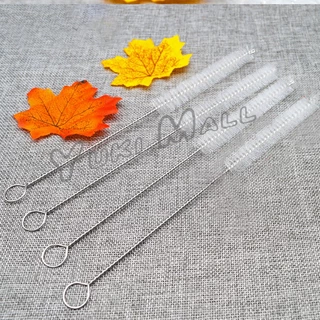 YuKi แปรงล้างหลอดดูด จุกนม ขนไนล่อน ไม่ทำให้เป็นรอย Stainless steel soft straw straw brush