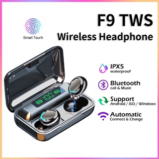 TWS F9-5C หูฟังบลูทูธ หูฟังสเตอริโอ หูฟังไร้สาย แยกเสียงซ้ายขวา TWS Wireless bluetooth 5.0 headset Earphone Earbud