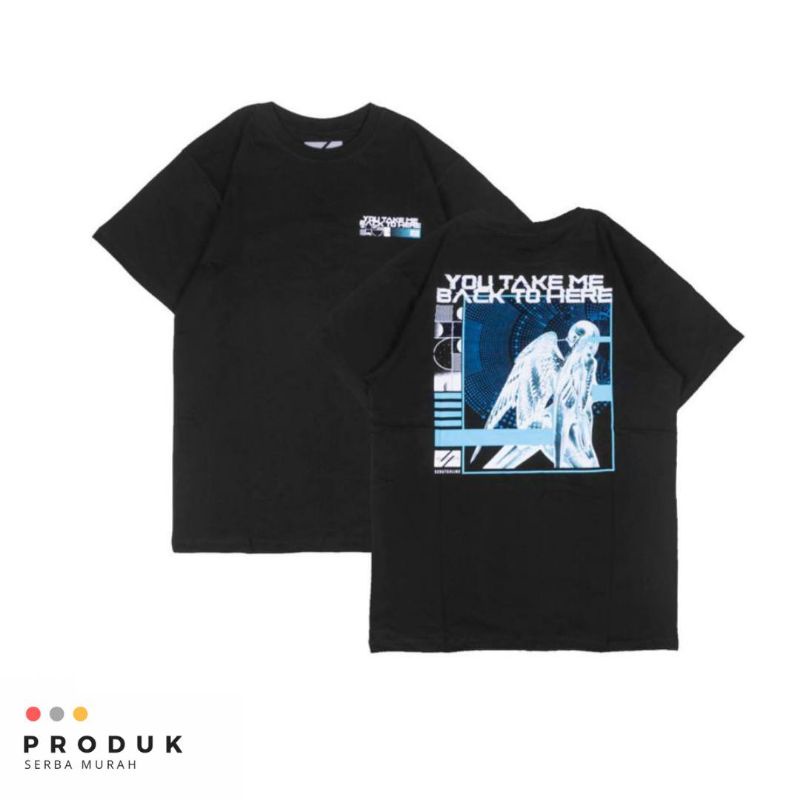 เสื้อยืด สีดํา พิมพ์ลาย You Take Me Back To Me