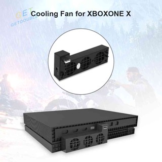 พัดลมระบายความร้อน ควบคุมอุณหภูมิ USB สําหรับ Xbox One X Console External 3 Fans