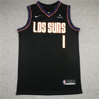 ขายดี 【6 แบบ】เสื้อกีฬาบาสเก็ตบอล ลาย NBA jersey Phoenix Suns No.1 BOOKER ENlcfb14BImcah18 สีดํา 2021